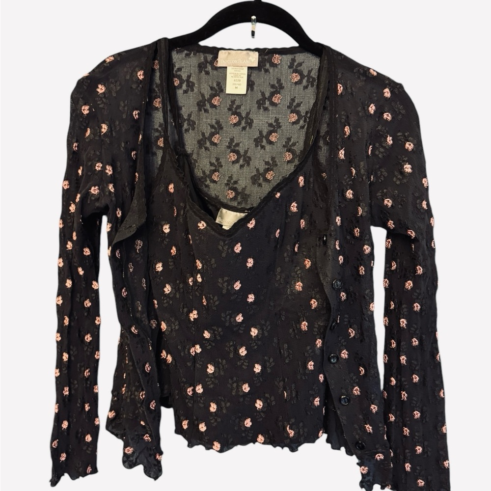 Cropped jacket & camisole Papillon Blanc M